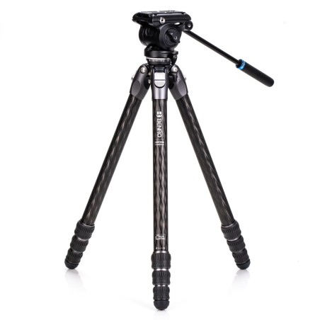 Benro Trípode Tortoise 34CLV + S4PRO | trípode de carbono | trípode compacto vídeo