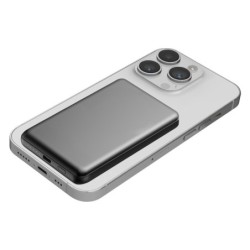 Akashi Powerbank Magnético 5000mAh | powerbank magsafe pequeño | bateria portatil magnetica compacta | powerbank inalambrico qi 