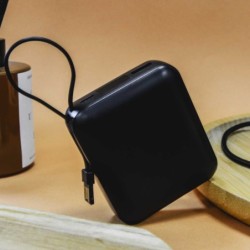 Akashi Powerbank con Cables Integrados 10000mAh | powerbank cables integrados | powerbank con cable lightning