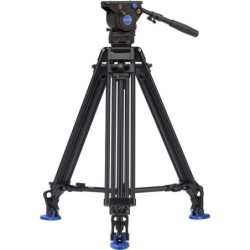 Benro BV4 Pro Kit Trípode Vídeo | tripode de video profesional | kit tripode con cabezal fluido | tripode video contrapeso 6 pas