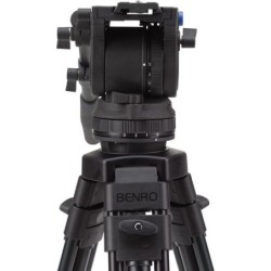 Benro BV4 Pro Kit Trípode Vídeo | tripode de video profesional | kit tripode con cabezal fluido | tripode video contrapeso 6 pas