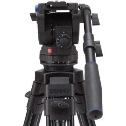 Benro BV4 Pro Kit Trípode Vídeo | tripode de video profesional | kit tripode con cabezal fluido | tripode video contrapeso 6 pas