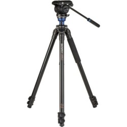 Benro Kit Trípode A2573F S4PRO | tripode video aluminio | kit tripode con rotula fluida | tripode video altura 177cm