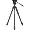 Benro Kit Trípode A2573F S4PRO | tripode video aluminio | kit tripode con rotula fluida | tripode video altura 177cm