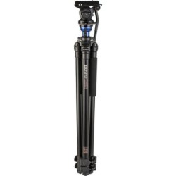 Benro Kit Trípode A2573F S4PRO | tripode video aluminio | kit tripode con rotula fluida | tripode video altura 177cm