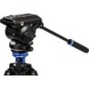 Benro Kit Trípode A2573F S4PRO | tripode video aluminio | kit tripode con rotula fluida | tripode video altura 177cm