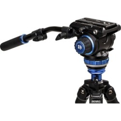 Benro Kit Trípode A2573F S6PRO | tripode video aluminio 6kg | kit tripode rotula fluida s6pro | tripode video base plana