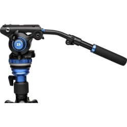 Benro Kit Trípode A2573F S6PRO | tripode video aluminio 6kg | kit tripode rotula fluida s6pro | tripode video base plana
