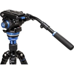 Benro Kit Trípode A2573F S6PRO | tripode video aluminio 6kg | kit tripode rotula fluida s6pro | tripode video base plana