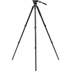Benro Kit Trípode A373F S6PRO | tripode video magnesio aluminio | kit tripode rotula fluida s6pro | tripode video con barra pano