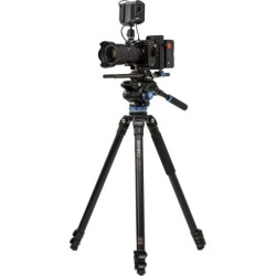 Benro Kit Trípode A373F S6PRO | tripode video magnesio aluminio | kit tripode rotula fluida s6pro | tripode video con barra pano