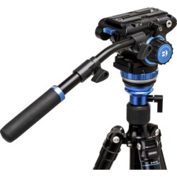 Benro Kit Trípode A373F S6PRO | tripode video magnesio aluminio | kit tripode rotula fluida s6pro | tripode video con barra pano