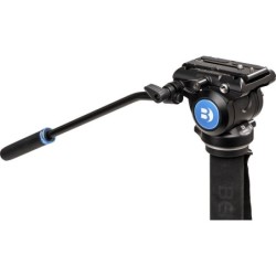 Benro Kit Monopié A48FD S4PRO | monopie de video con base | kit monopie rotula fluida s4pro | monopie plegable para viaje