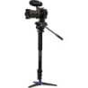 Benro Kit Monopié A48FD S4PRO | monopie de video con base | kit monopie rotula fluida s4pro | monopie plegable para viaje