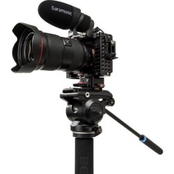 Benro Kit Monopié A48FD S4PRO | monopie de video con base | kit monopie rotula fluida s4pro | monopie plegable para viaje