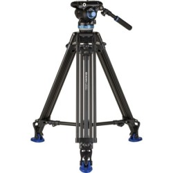 Benro Kit Trípode A673TM S8PRO | tripode video doble tubo | kit tripode rotula s8pro carga 8kg | tripode video base plana 75mm