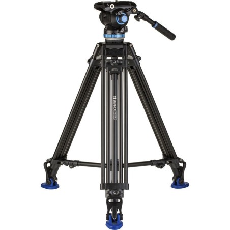 Benro Kit Trípode A673TM S8PRO | tripode video doble tubo | kit tripode rotula s8pro carga 8kg | tripode video base plana 75mm