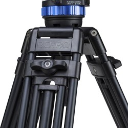 Benro Kit Trípode A673TM S8PRO | tripode video doble tubo | kit tripode rotula s8pro carga 8kg | tripode video base plana 75mm