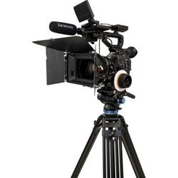 Benro Kit Trípode A673TM S8PRO | tripode video doble tubo | kit tripode rotula s8pro carga 8kg | tripode video base plana 75mm