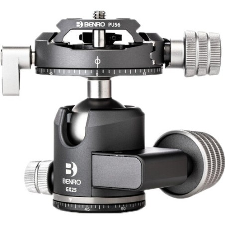 Benro Rótula GX25 | rotula de bola bajo perfil | rotula arca swiss compacta trípode | rotula bola viaje ligera