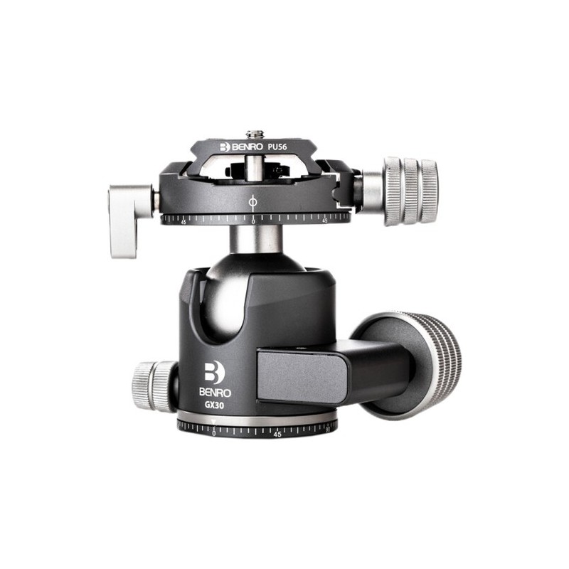 Benro Rótula GX30 | rotula de bola bajo perfil 30kg | rotula arca swiss doble panoramica | rotula bola gran carga trípode