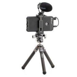 Benro TablePod Carbono FS20 | mini tripode de mesa carbono | tripode con adaptador smartphone | tripode portatil para vlogging