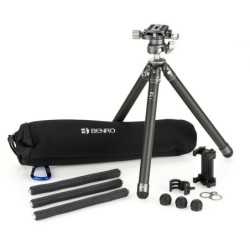 Benro TablePod Flex FS20 | mini tripode flexible carbono | tripode de mesa con rotula fs20 | tripode portatil para camara y movi