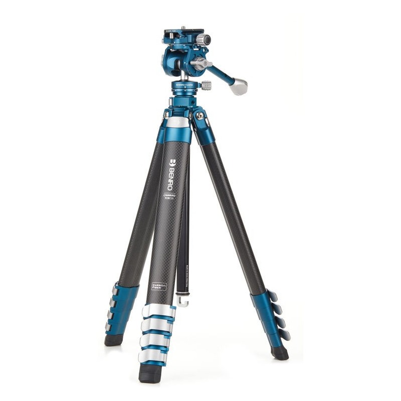 Benro CyanBird Carbono FS20PRO | tripode carbono viaje ligero | kit tripode rotula hibrida carbono | tripode compacto foto y vid