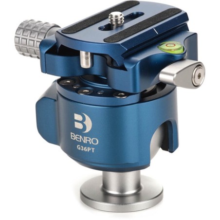Benro Rótula G36PT | rotula bola invertida bajo perfil | rotula panoramica superior 44kg | rotula compacta viaje equipo pesado