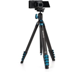 Benro BlackBird Carbono N00P | tripode carbono negro viaje | kit tripode rotula n00p camara movil | tripode plegable creadores