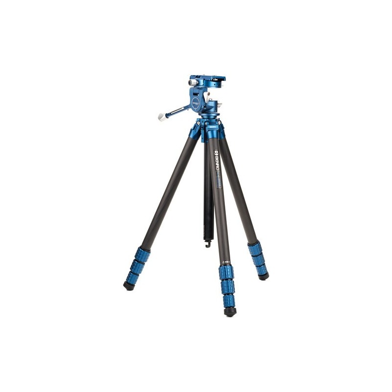 Benro SuperSlim Carbono 1.5 PHVF3 | tripode carbono reforzado video | kit tripode rotula hibrida carbono | tripode carga 6kg jau