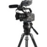 Benro Mammoth Carbono Serie 3 | tripode carbono bol 75mm | kit tripode video profesional pesado | tripode compatible cabezales p