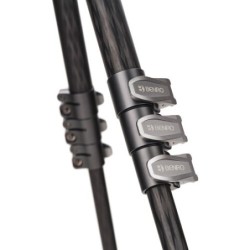 Benro Mammoth Carbono Serie 3 | tripode carbono bol 75mm | kit tripode video profesional pesado | tripode compatible cabezales p