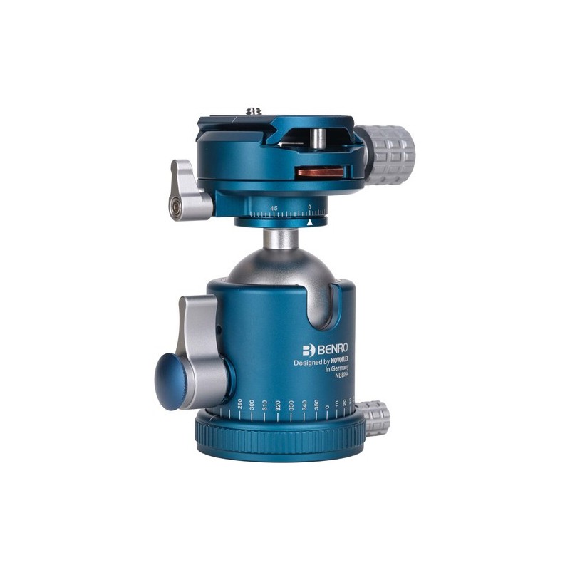 Benro Novoflex NBBH4 | rotula bola doble panoramica compacta | cabezal precision aleman ajustable | rotula tope pull twist arca