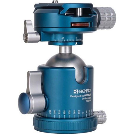 Benro Novoflex NBBH4 | rotula bola doble panoramica compacta | cabezal precision aleman ajustable | rotula tope pull twist arca
