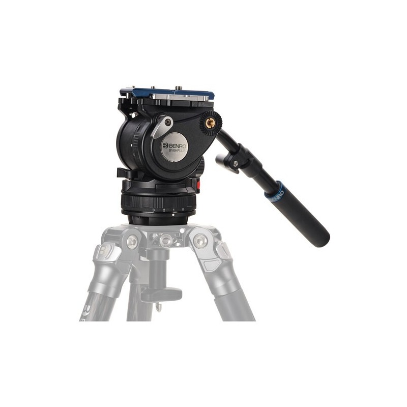 Benro BV6HPLUS Rótula 75mm | cabezal video base 75mm | rotula contrapeso 8 pasos video | rotula placa dual 501 arca