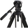 Benro BV6HPLUS Rótula 75mm | cabezal video base 75mm | rotula contrapeso 8 pasos video | rotula placa dual 501 arca
