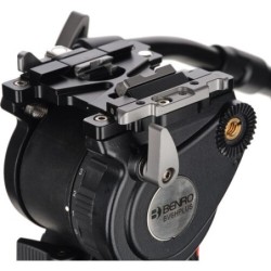 Benro BV6HPLUS Rótula 75mm | cabezal video base 75mm | rotula contrapeso 8 pasos video | rotula placa dual 501 arca