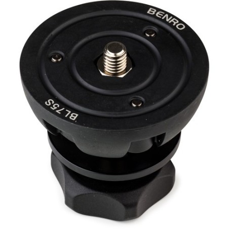 Benro BL75S Adaptador Media Bola | adaptador media bola 75mm | accesorio nivelacion tripode video | adaptador hi hat cabezal pla