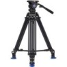 Benro BV8 Kit Trípode Doble Tubo | tripode video profesional 75mm | kit tripode rotula bv8 estudio | tripode carga 17 libras dob
