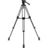 Benro BV8 Kit Trípode Doble Tubo | tripode video profesional 75mm | kit tripode rotula bv8 estudio | tripode carga 17 libras dob