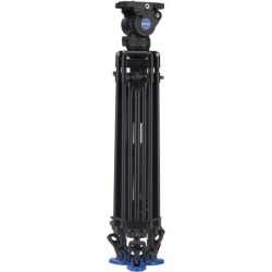 Benro BV8 Kit Trípode Doble Tubo | tripode video profesional 75mm | kit tripode rotula bv8 estudio | tripode carga 17 libras dob