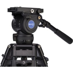 Benro BV8 Kit Trípode Doble Tubo | tripode video profesional 75mm | kit tripode rotula bv8 estudio | tripode carga 17 libras dob