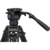 Benro BV8 Kit Trípode Doble Tubo | tripode video profesional 75mm | kit tripode rotula bv8 estudio | tripode carga 17 libras dob