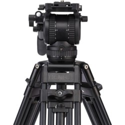 Benro BV8 Kit Trípode Doble Tubo | tripode video profesional 75mm | kit tripode rotula bv8 estudio | tripode carga 17 libras dob