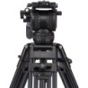 Benro BV8 Kit Trípode Doble Tubo | tripode video profesional 75mm | kit tripode rotula bv8 estudio | tripode carga 17 libras dob