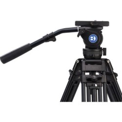 Benro BV8 Kit Trípode Doble Tubo | tripode video profesional 75mm | kit tripode rotula bv8 estudio | tripode carga 17 libras dob