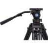 Benro BV8 Kit Trípode Doble Tubo | tripode video profesional 75mm | kit tripode rotula bv8 estudio | tripode carga 17 libras dob