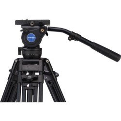 Benro BV8 Kit Trípode Doble Tubo | tripode video profesional 75mm | kit tripode rotula bv8 estudio | tripode carga 17 libras dob