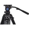 Benro BV8 Kit Trípode Doble Tubo | tripode video profesional 75mm | kit tripode rotula bv8 estudio | tripode carga 17 libras dob